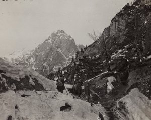 Album "Meine weltkriegs - Erinnerungen South-West Front (Carinthie, Italie, Tyrol du Sud) 31/03/1915-12/11/1918 - Josef Zohles Wien" : Rosskofel (Monte Cavallo) - Josef Zohles