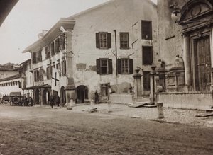 Album "Meine weltkriegs - Erinnerungen South-West Front (Carinthie, Italie, Tyrol du Sud) 31/03/1915-12/11/1918 - Josef Zohles Wien": soldats à Tolmezzo