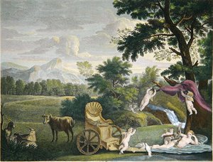 Vénus se baignant et Cupidons