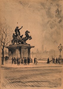 Boadicée, Pont de Westminster - Joseph (after) Pennell