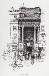 Exeter Hall - Joseph (after) Pennell