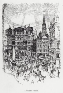 Ludgate Circus - Joseph (after) Pennell