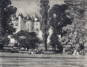 Park Lane, depuis le parc