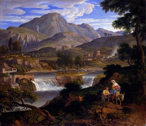 Paysage avec figures bibliques - Joseph Anton Koch