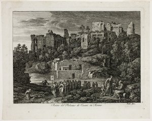 Ruines du palais des Césars à Rome, planche huit de Die Römische Ansichten