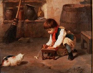 Jouer avec le chaton