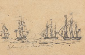 Destiné (?) aux Antilles: Quatre cuirassés - Joseph Cartwright