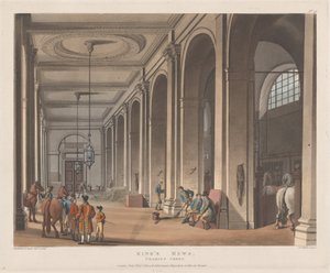 Les écuries royales, Charing Cross, 1er décembre 1808 - Joseph Constantine Stadler