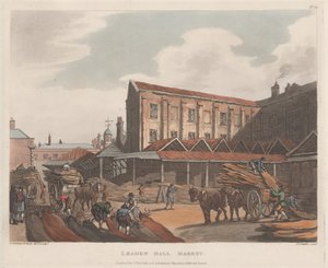 Leaden Hall Market, 1er janvier 1809 - Joseph Constantine Stadler