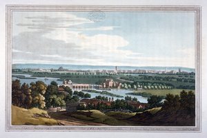 Vue de Reading depuis Caversham, Berkshire, 1793 - Joseph Constantine Stadler