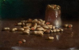 Nature morte avec des cacahuètes