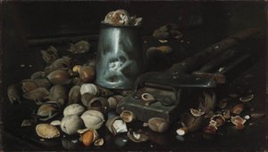 Nature morte avec boîte en étain et noix, vers 1886