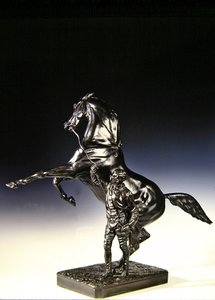 Le pur-sang cabré et le palefrenier - Joseph Edgar Boehm