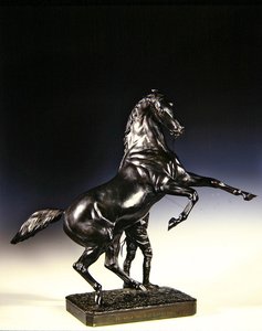 Le pur-sang cabré et le palefrenier - Joseph Edgar Boehm