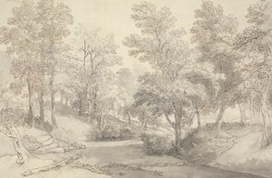 Pierres de gué sur la rivière Duddon, Lake District - Joseph Farington