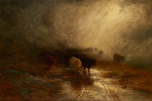 Bétail dans la brume