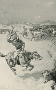 Rassemblement de bétail dans le Queensland - Joseph Finnemore
