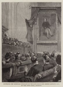Dévoilement du portrait commémoratif du défunt très honorable Henry Fawcett, MP, dans la mairie de Hackney - Joseph Finnemore
