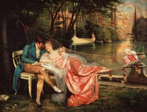 Flirt (huile sur toile)