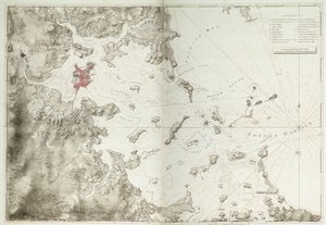 Carte du port de Boston - Joseph Frederick Wallet DesBarres
