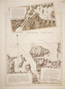 Carte de Oyster Bay et Huntington Bay, Long Island Sound