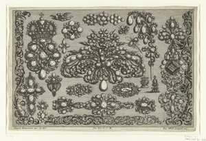 Dix-huit dessins pour bijoux (série Ein neues Buch von allerhand Gold-Arbeit)