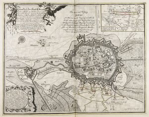 Plan de la ville de Douay avec son fort sur l