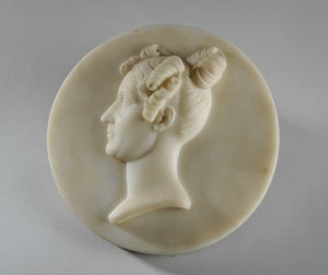 Portrait en médaillon de Mme Margaret Gott