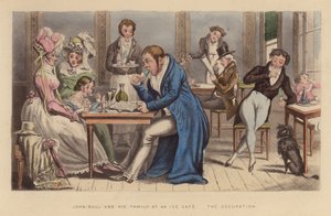 John Bull et sa famille dans un café de glace