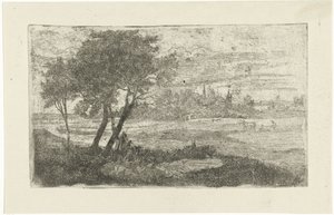Paysage avec un laboureur