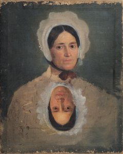 Deux études de tête de femme