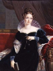 Lady George William Russell tenant un Livre, c.1817