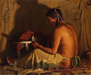 Lueur du feu - Joseph Henry Sharp