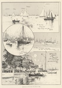 Croquis à Cowes pendant la semaine de la régate - Joseph Holland Tringham