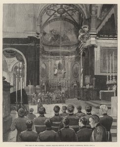 La perte du Victoria, service de requiem solennel à la cathédrale Saint-Jean, Malte, 4 juillet - Joseph Holland Tringham