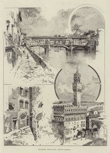 La Visite de la Reine en Italie, Vues de Florence - Joseph Holland Tringham