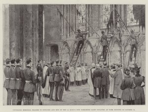 Dévoilement des plaques commémoratives aux officiers et hommes du 1er King