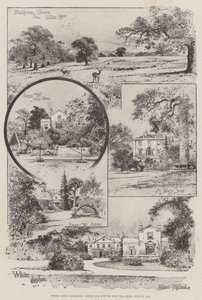 White Lodge, Richmond, où notre futur roi est né, 23 juin 1894 (gravure)