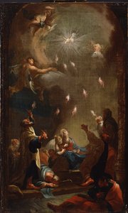 La descente du Saint-Esprit à la Pentecôte - Joseph Ignaz Mildorfer
