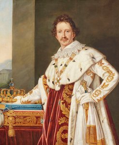 Portrait de Louis Ier de Bavière 1786-1868 en robe d