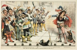 Scène de la nouvelle opérette nationale, tirée de Puck