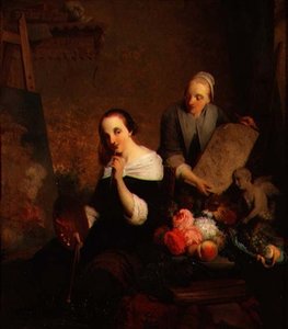 Une Artiste au Travail dans son Atelier - Joseph Kremer