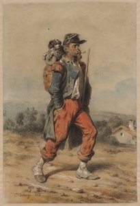 Soldat avec chien, 1853