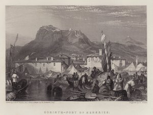 Corinthe, port de Kenkries - Joseph Mallord William (after) Turner