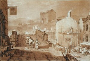 Morpeth, Northumberland, gravé par Charles Turner (1773-1857) publié en 1808