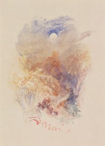 Un col de montagne au clair de lune, c.1845 - Joseph Mallord William Turner