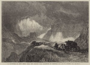 Une tempête de neige sur le Mont Cenis - Joseph Mallord William Turner