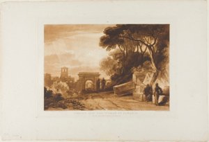 Le Christ et la femme de Samarie, planche 71 de Liber Studiorum - Joseph Mallord William Turner