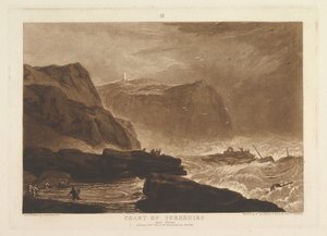 Côte du Yorkshire, près de Whitby, Liber Studiorum, partie V, planche 24