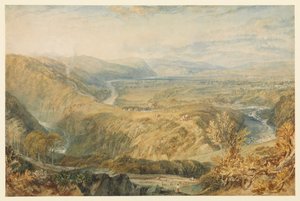 Crook of Lune, vue vers le château de Hornby, vers 1816 - 1818